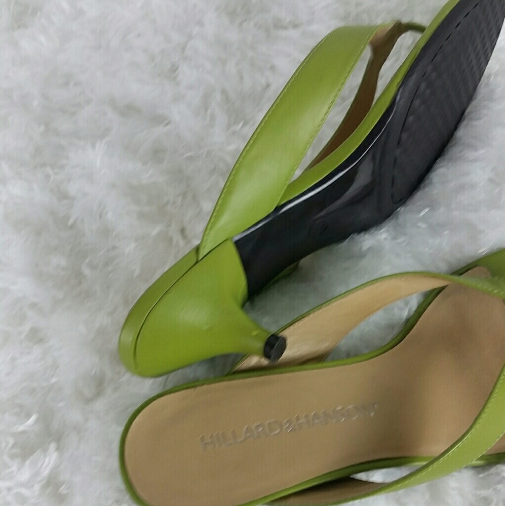 Hillard and Hanson Lime Green Sandal Size 7M